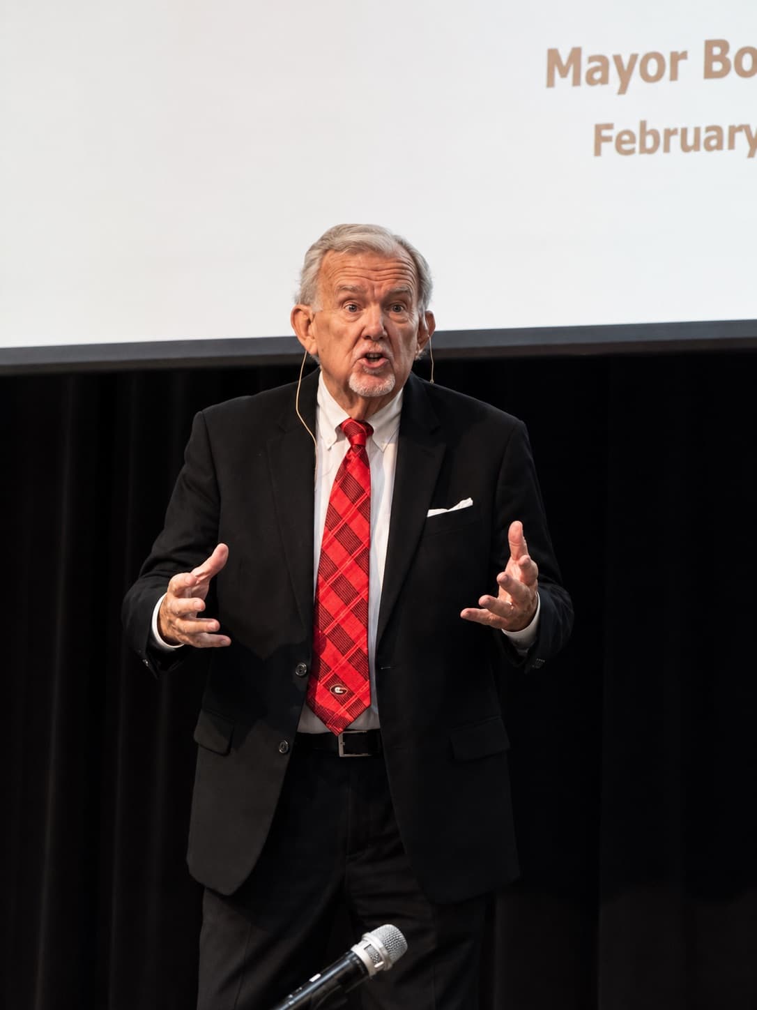 Dr. Joe Pettigrew speaking at the Mayor's Prayer Breakfast in Albany, Georgia